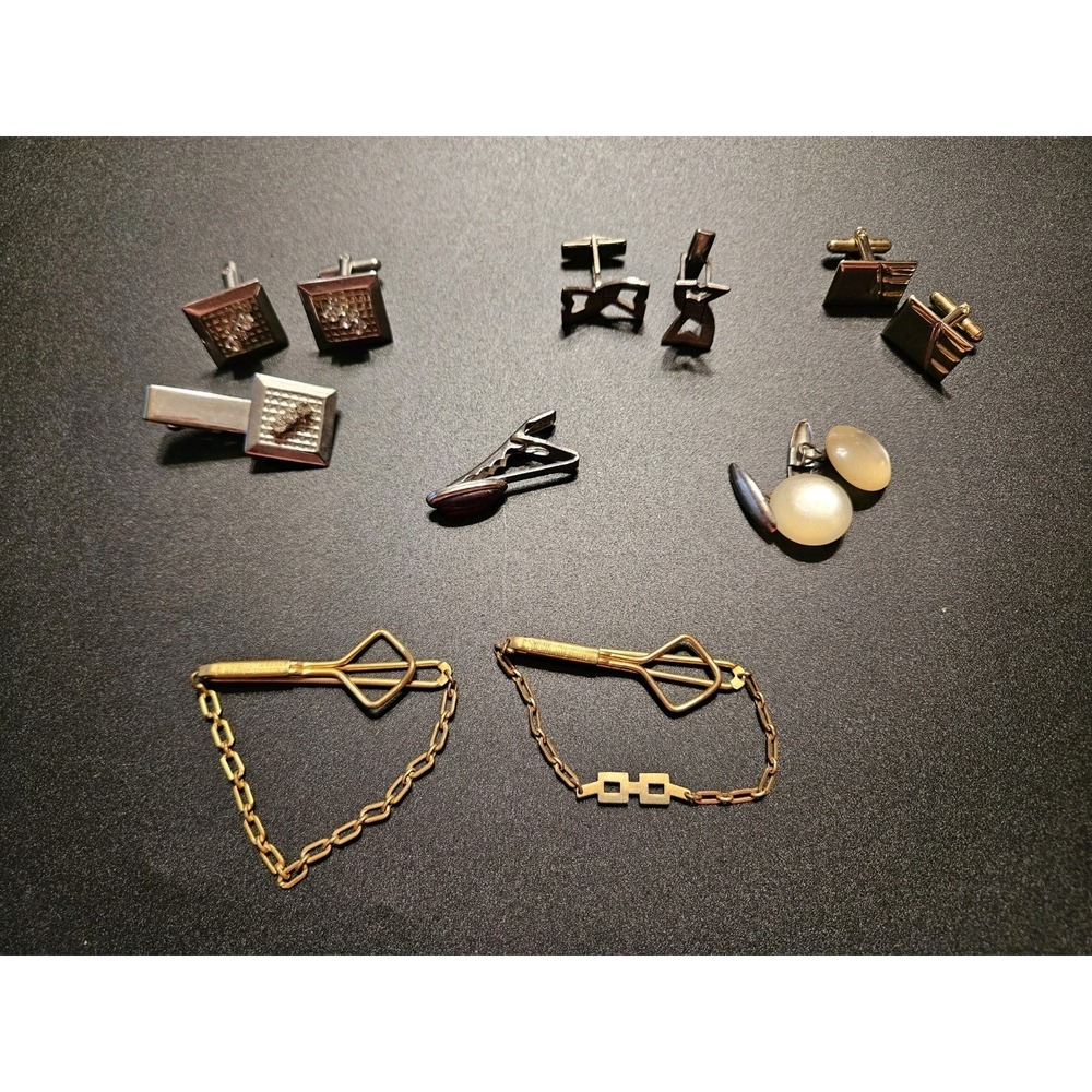 Vintage Lot of Mens Cufflinks / Tiebars (386)